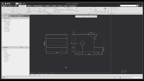 Creo Drawing tutorial: How to show model dimensions in the drawing