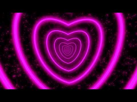 Video Pink Neon Lights Love Hearts Tunnel Background Forever... - youtube