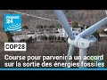 La cop28 joue les prolongations pour parvenir  un accord sur la sortie des nergies fossiles