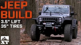 Jeep Wrangler (20072017 JK) 3.5' RC Lift Kit, 35' Tires and Rugged Ridge Bumpers Review & Install