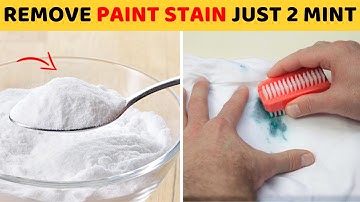 Simple Way to Get Paint Stains Out of Clothes with Baking Soda [ FAST & EASY ]