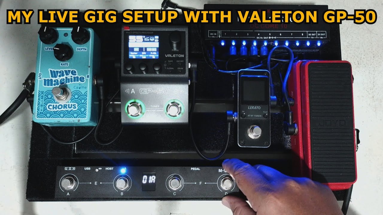 MY LIVE GIG SETUP FOR VALETON GP50