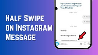 How to Half Swipe on Instagram Message