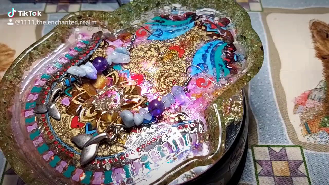 Dolphin Energy Earrings with Aquamarine & Amethyst