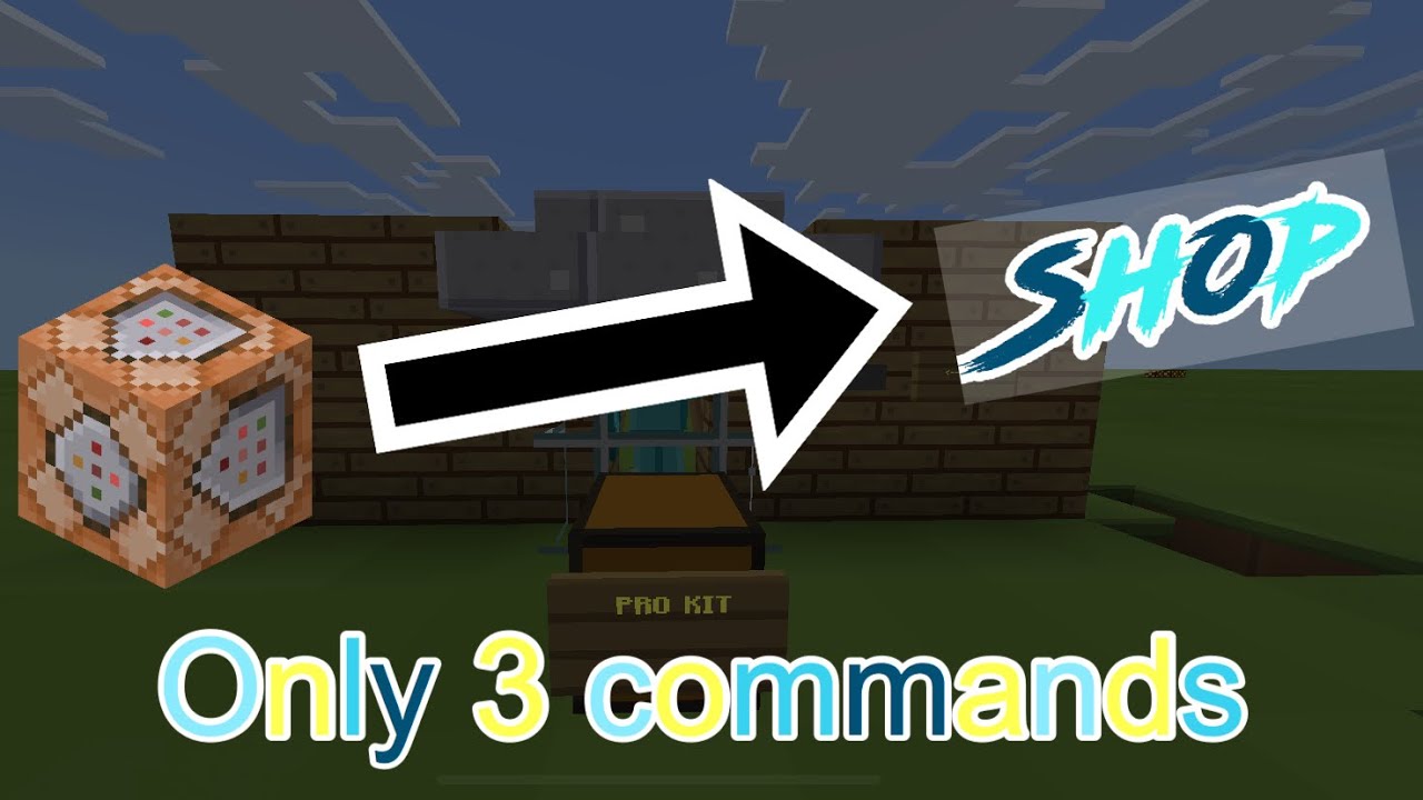 Command block shop! / Minecraft Bedrock / Only 3 commands! - YouTube