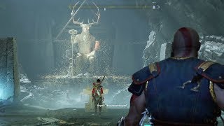 Прохождение God of War 2018 - Подняться на гору и пройти через тёмные пещеры #14