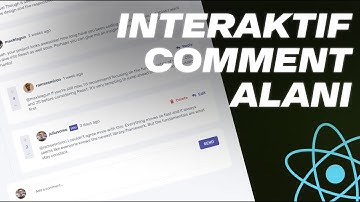 İnteraktif Comment Alanı - Örneklerle Frontend - React, SCSS, Context API