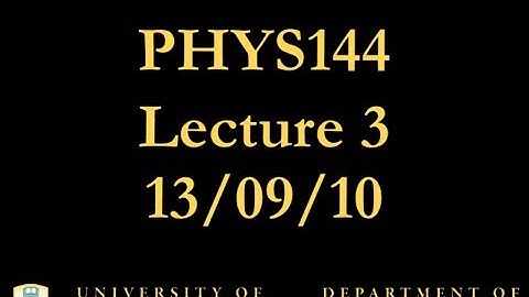 PHYS 144 Lecture 3: Units and Measurements