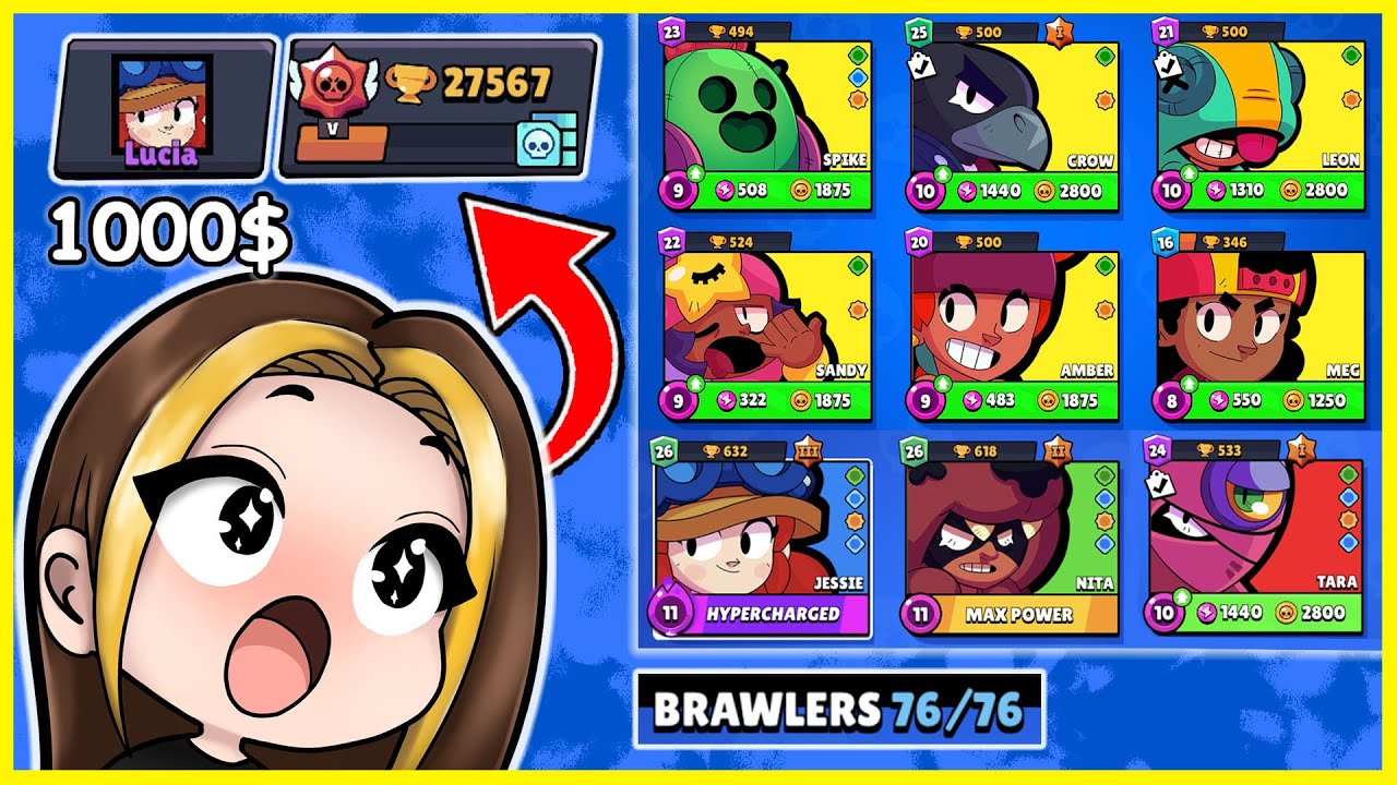 Cat VALOREAZA Contul Meu de BRAWL STARS ?!