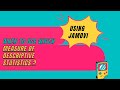 MEAN IS NOT AVERAGE .DESCRIPTIVE STATISTICS  AS PER DATA TYPE USING JAMOVI