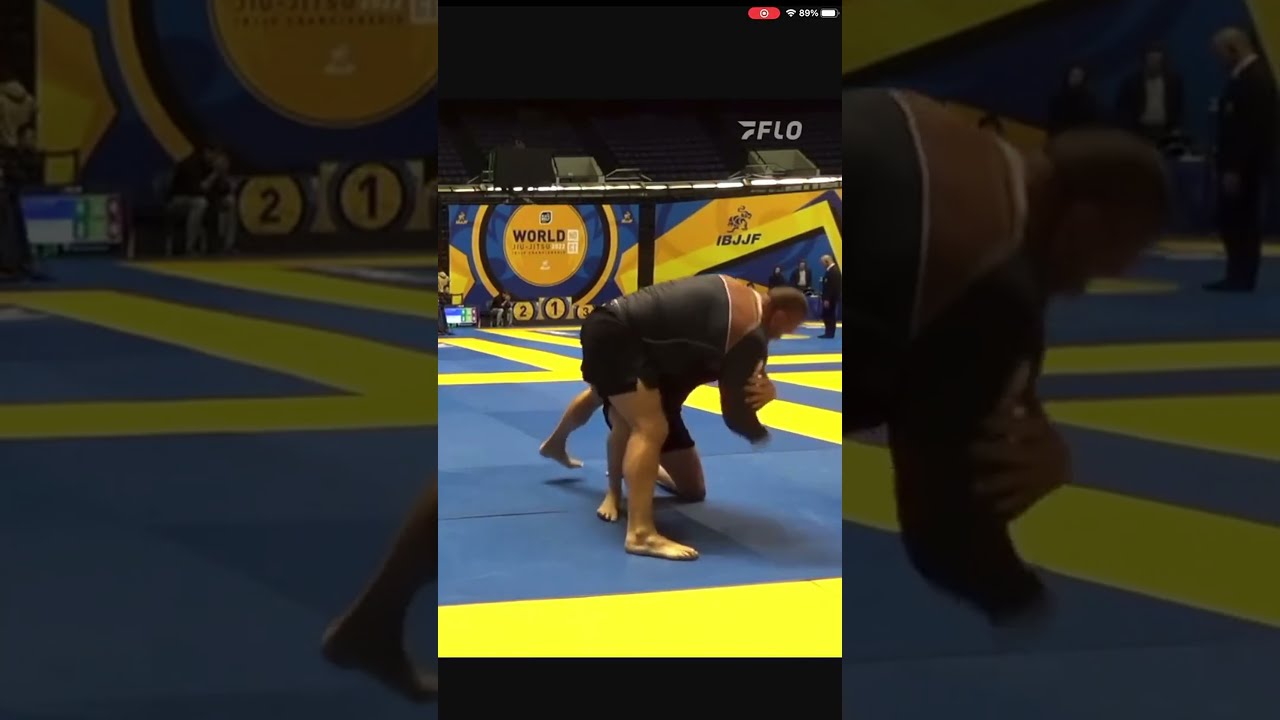 Grappling Match Intense Takedown And Submission Attempt Wrestling