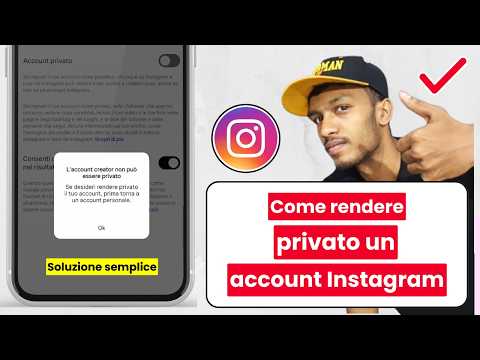 Come rendere privato un account Instagram | L'account creator non può essere privato