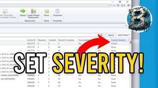 SCCM Software Updates: How to CONFIGURE CUSTOM SEVERITY Levels screenshot 3