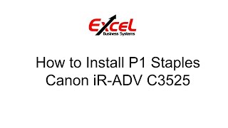 Replace P1 Staples on a Canon Finisher