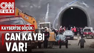 Son Daki̇ka Kayseride Tünel İnşaatında Göçük 1 Kişi Hayatını Kaybetti