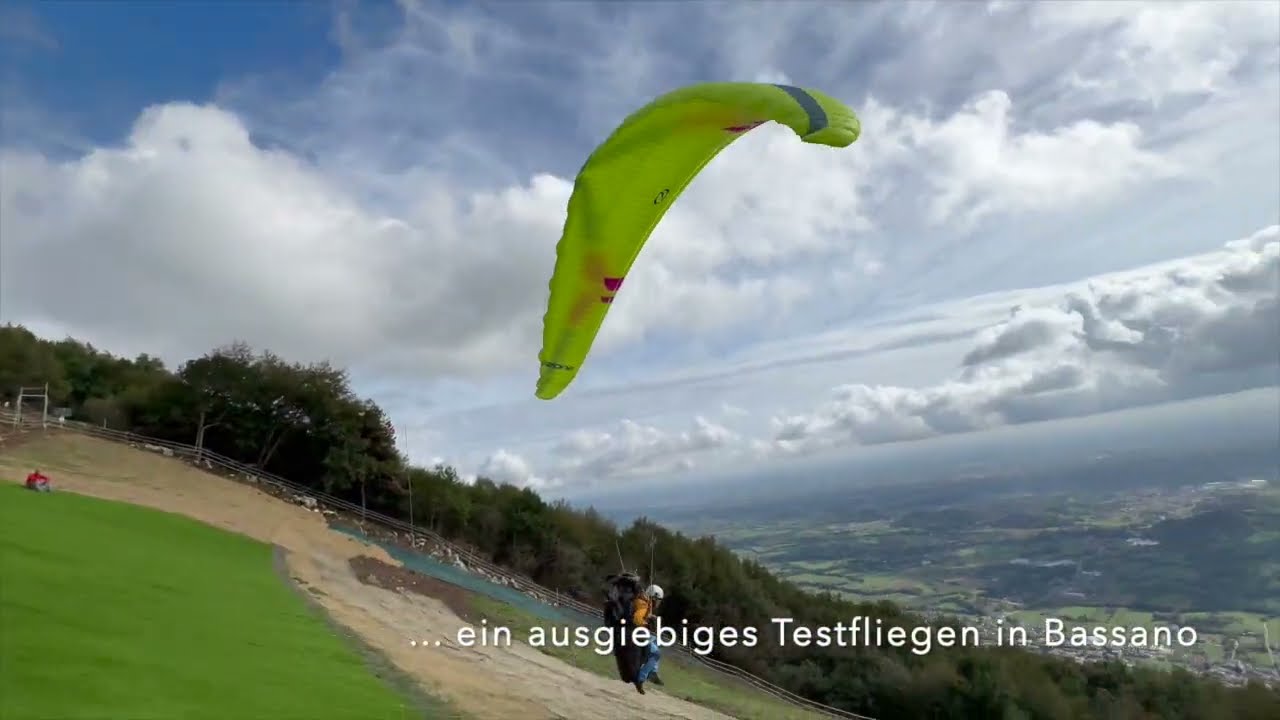 (VLog 28) Zeolite 2 GT  -  Testflüge  -  Gleitschirm ausprobieren in Bassano - Text am Ende