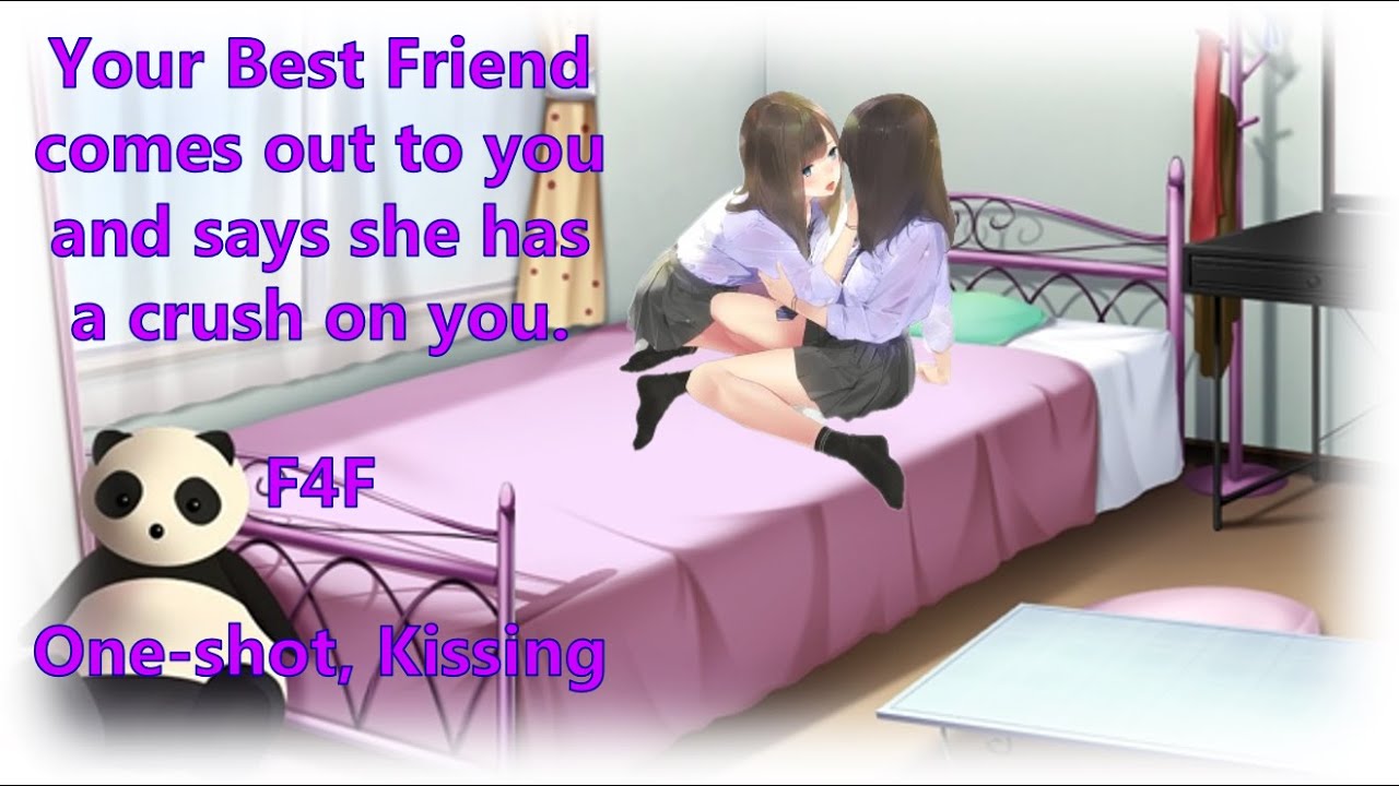 Your best friend comes out and says she has a crush on you. F4F (Pride month, One-shot, Kissing)