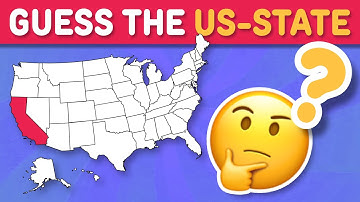 GUESS THE US-STATE ON THE MAP 🇺🇸 | Geography Quiz