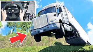 I Shouldnt Have Done THIS! - American Truck Simulator | Thrustmaster Wheel & Shifter