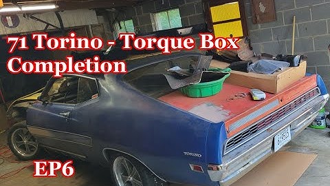71 Torino Completing the Passenger side Torque Box