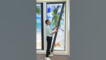 High definition folding diamond mesh door, stainless steel mesh, trackless chain structure