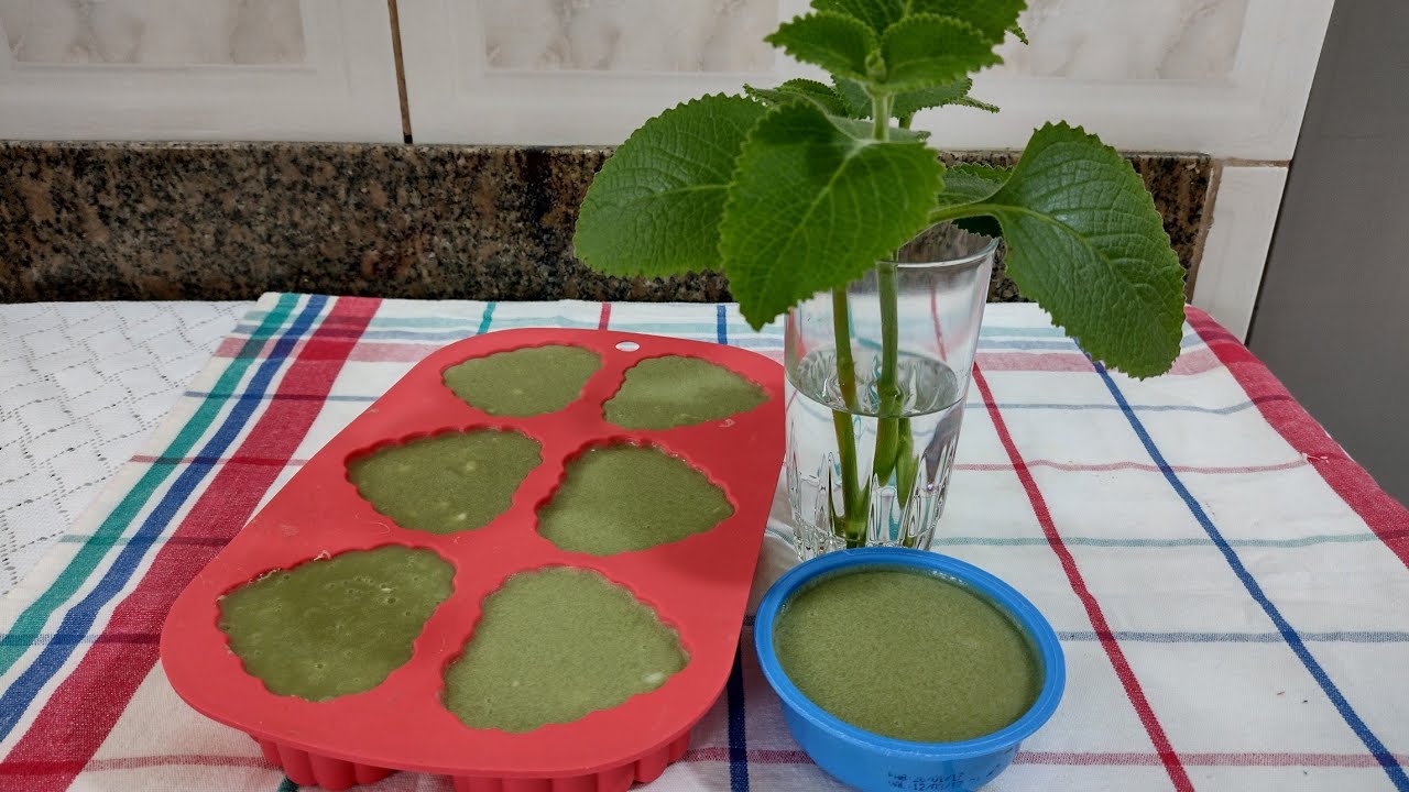 Sabonete caseiro medicinal de Hortelã Pimenta para coceiras e Urticária