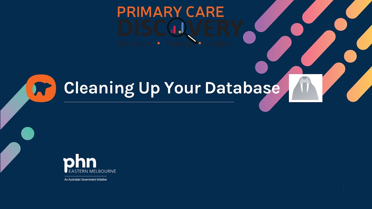Cleaning up your database - YouTube