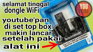 cara setting internet set top box pakai kabel lan lewat router WiFi//set top box matrix