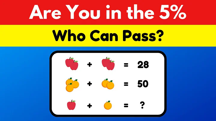 Math Quiz: Are You in the 5% Who Can Pass?