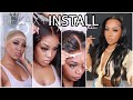 MIDDLE PART MELTED LACE CLOSURE WIG INSTALL!! + BALD CAP Method, Beginner Friendly | Asteria Hair