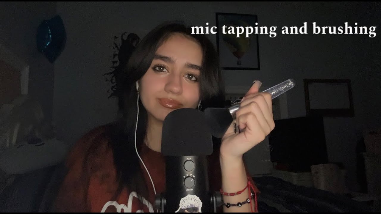 mic tapping, scratching, and brushing asmr - YouTube