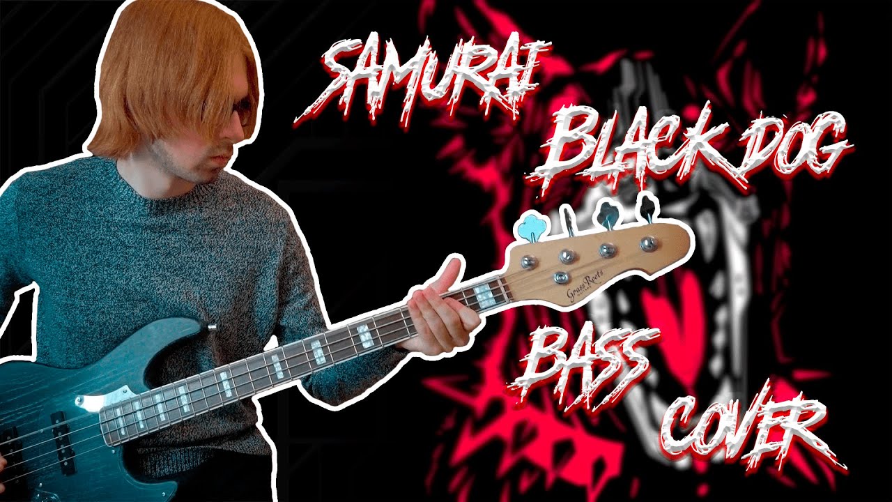 SAMURAI (Refused) - Black Dog (Cyberpunk 2077) || Bass Cover + Onscreen Tabs || by Phil McGrove