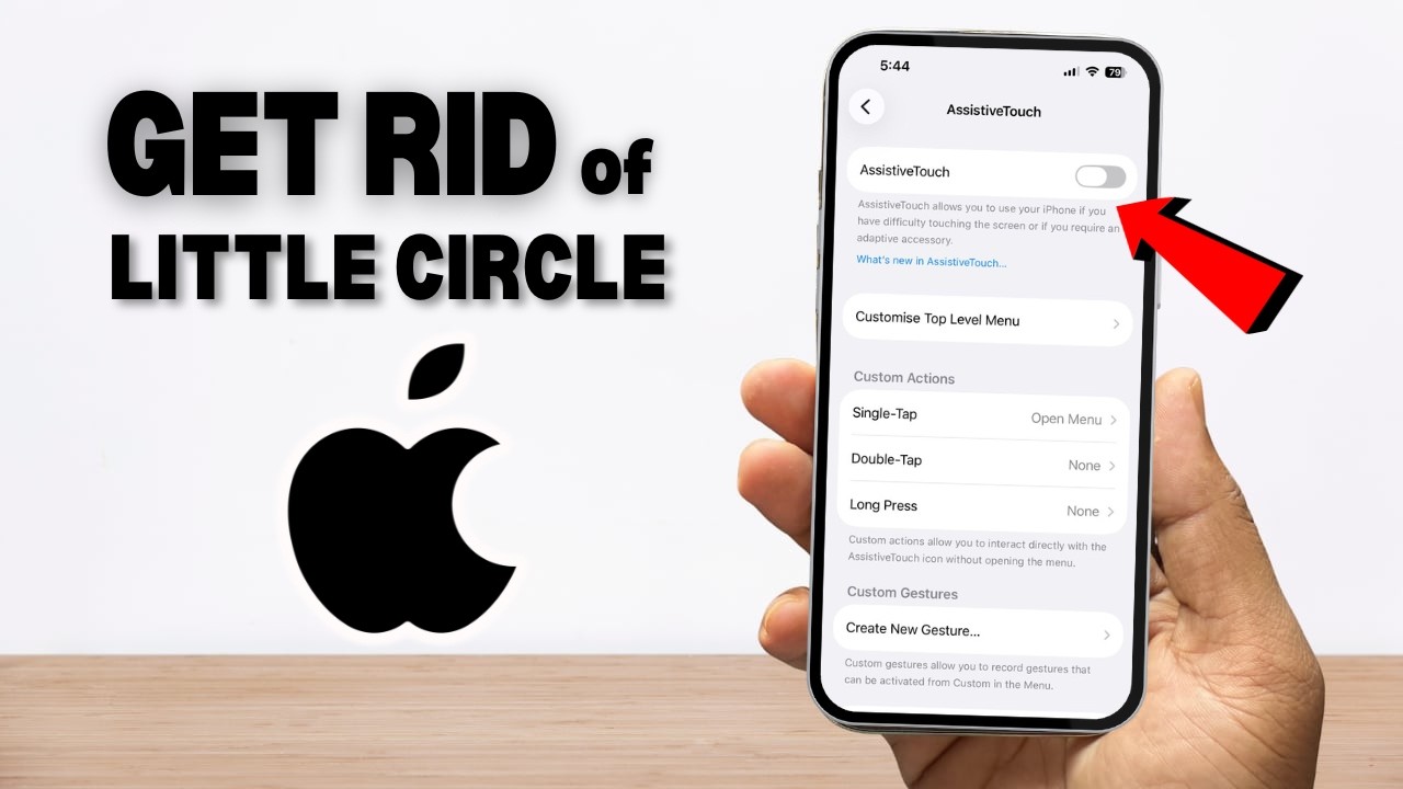 How to Get Rid of Little Circle on iPhone | Remove a circle on a screen ...