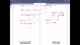 AS Level Maths 9709 | Solving Trigonometric Equations Part 3