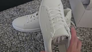 Men Calvin Klein White Sneakers Casual And Dress Lightweight Wide Roomy Inside Walking Comfort