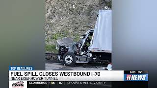 One person airlifted after I-70 crash, CDOT cleans fuel spill