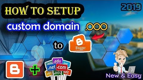 How to setup a custom domain to Blogger || Updated & Easy steps || (Ex: Blogger + .ooo domain) ||