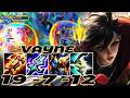 WILD RIFT VAYNE ADC GAMEPLAY | 19 -7 -12 MVP | VAYNE BUILD RUNES