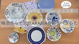 【ほぼ専業主婦】梅酒2021／北欧食器ARABIA編