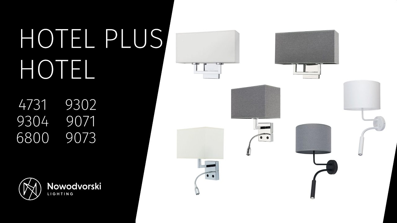 Бра, настенный светильник Nowodvorski 4731 Hotel E27 2x10W IP20 бежевый video