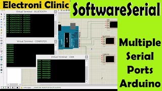 SoftwareSerial Library for making Multiple Ports using Arduino and Proteus | multi ports screenshot 2