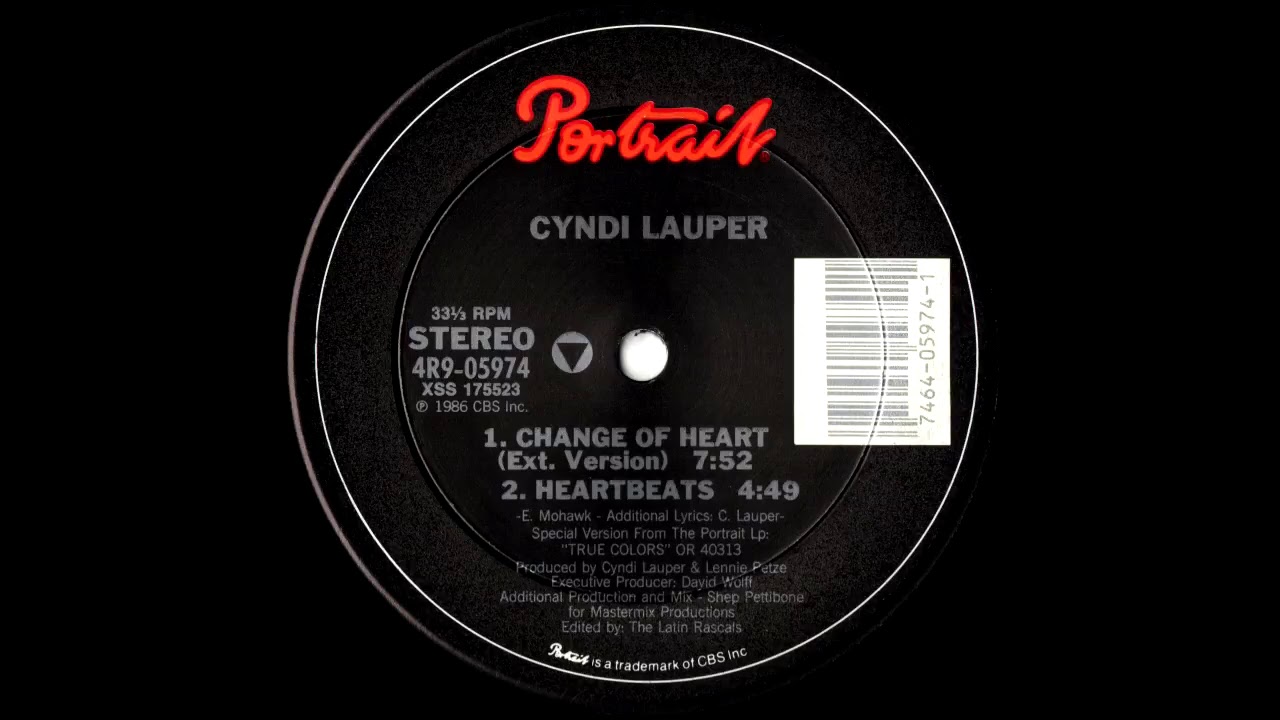 Cyndi Lauper Change Of Heart (Extended Version) 1986 YouTube