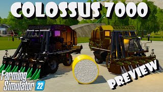 COLOSSUS 7000  EARLY PREVIEW!!!   COTTON HARVESTER FOR ALL PLATFORMS  FS22
