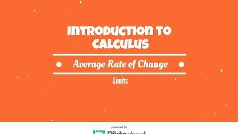 How To Find the limit of the average rate of change