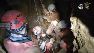 Tense Moment Man Pulled From Underground Cave After 21-Hour Rescue Mission