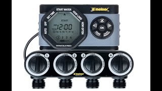 Melnor 53280 4-Outlet Digital Water Timer Simple and Flexible Programming, 4 Zone 4 Zone - Overview