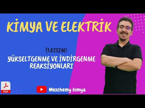 kimya ve elektrik, elektrokimya, redoks tepkimeleri, elektrokimya soru çözümü pdf, ayt kimya