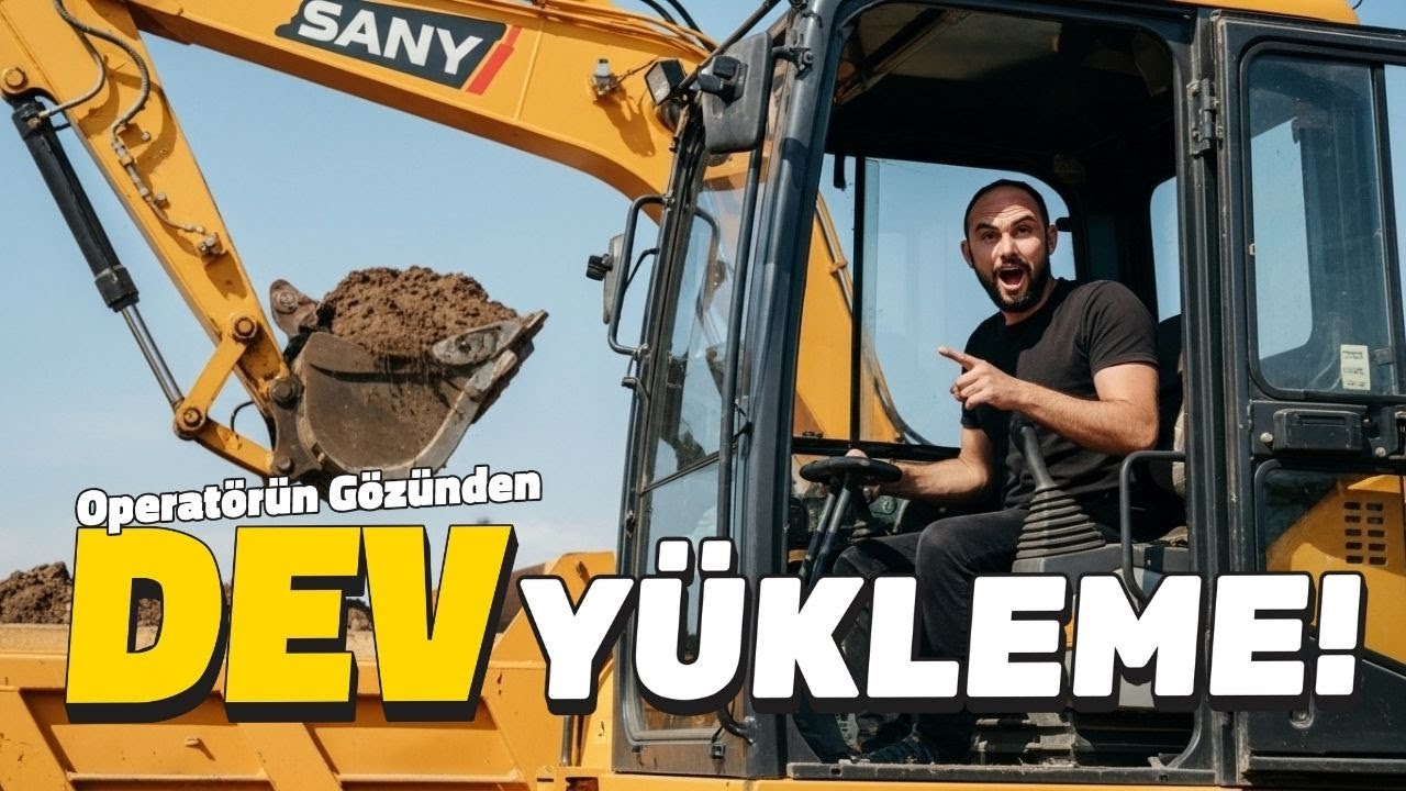 SANY 305 Ekskavatör ile Yükleme Nasıl Yapılır? Kepçe Videoları