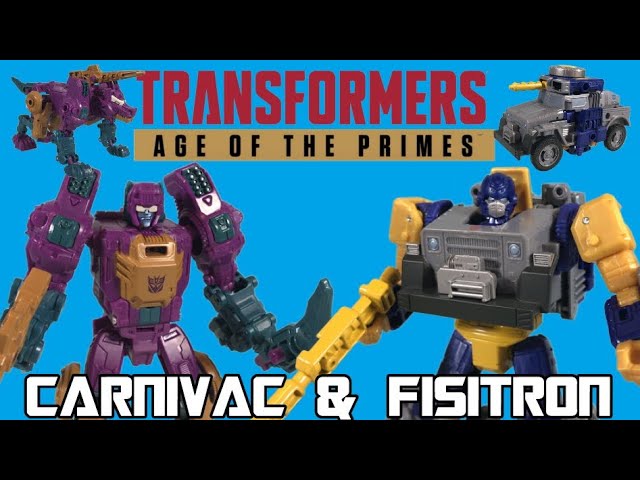 Transformers Age Of The Primes Wreck ‘n Doom Collection Fisitron And Carnivac Action Figure 2 - View #6