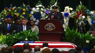 Tuscaloosa PD interim chief speaks at Officer Cousette funeral